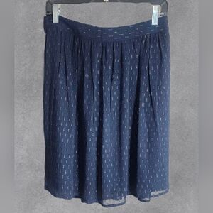 J. Crew blue with gold mettalic thread detail Size 6